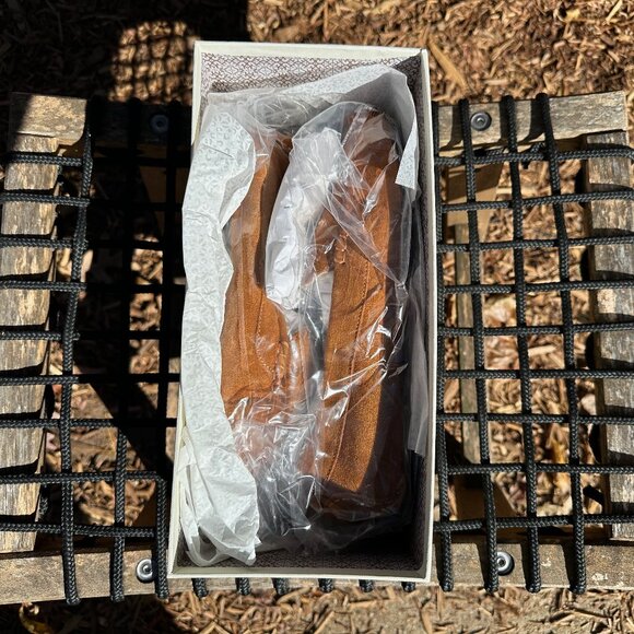 NEW M. Gemi Felize Shearling Suede Moccasin "Tan" - 39.5 (US 8.5W / 9N) Italian - Picture 7 of 8